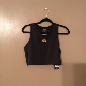 Women Reebok pride crop Top